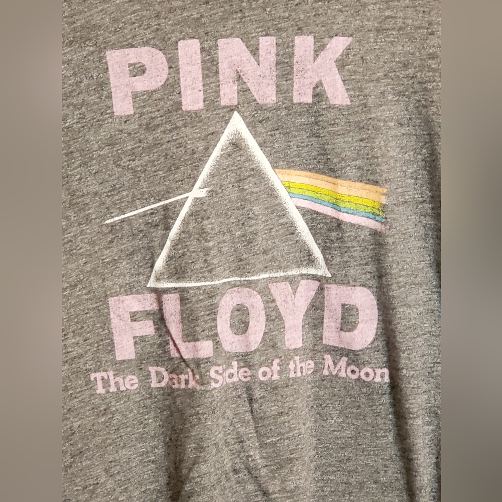 PINK FLOYD Dark Side of The Moon Gray Tee Shirt Size Large - Picture 2 of 4